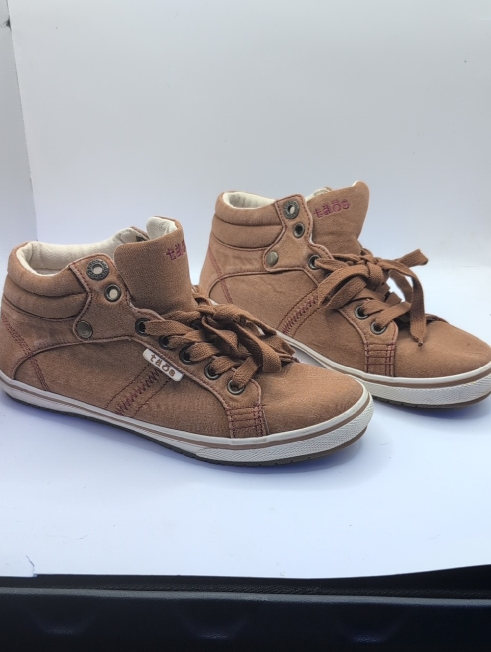 Taos Top Star Canvas High Top Sneakers Womens US 86 Lace Up Casual Shoes